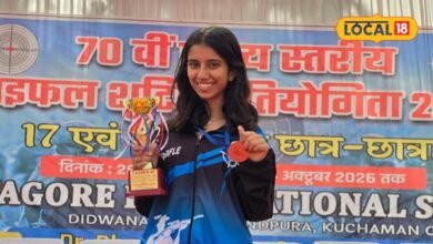 Harsiddhi Shooting Player: भीलवाड़ा की नन्हीं निशानेबाज हरसिद्धि का कमाल, राज्य स्तरीय राइफल शूटिंग में जीता सिल्वर