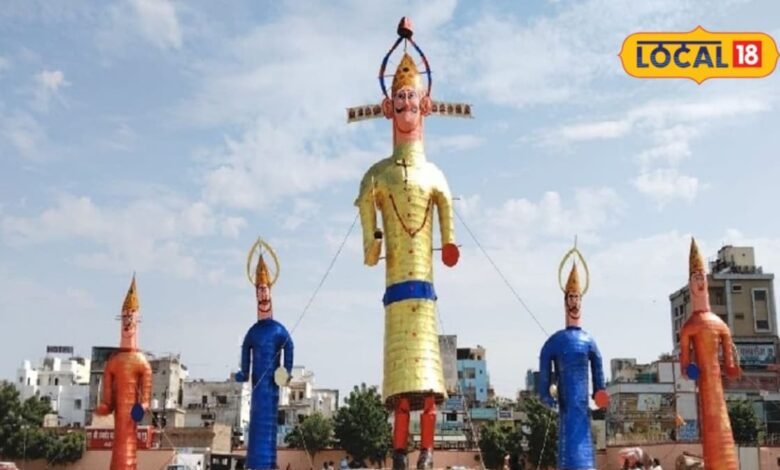 जोधपुर में इस बार 60 फीट के रावण का होगा दहन नाभि में अग्निबाण लगते ही घूमेगी चकरी, मुंह और आंखों से बरसेंगे अंगारे