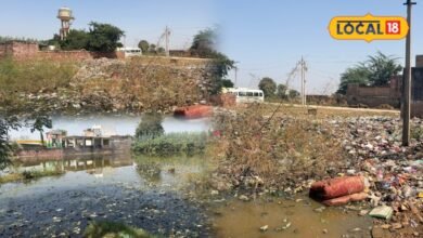 रुदावल पोखर में सड़ रहा पानी, चारों तरफ कचरा... बदबू से लोगों का जीना मुश्किल