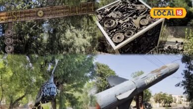 शहीद उद्यान में बना कबाड़ का अनोखा मिनी म्यूजियम, गाड़ियों के कलपुर्जों से बनी भारत माता और मोर